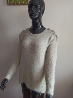 Mimiz sweter kudłacz ładne ramiona zamki 38