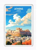 ATENY GRECJA magnes pamiątkowy na lodówkę akrylowy