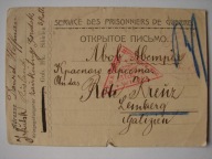 Lwów - Syberia - karta pocztowa jeniecka / Lemberg - 1916 - Złoczów