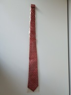 Śliczny markowy krawat Rene Chagal jedwabny