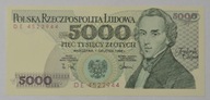 5000 złotych 1988 seria DE stan I
