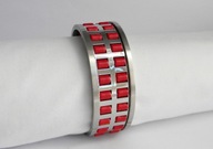 FRANCUSKA PROSTA BRANSOLETA ZE SKÓRKĄ