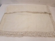 VINTAGE OBRUS SERWETA SKANDYNAWSKI HAFTOWANY LNIANY