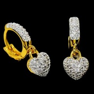 WISZĄCE KOLCZYKI - SERCA