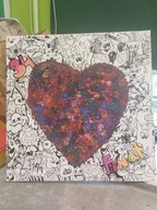 Obraz na płótnie – autor: Zuzanna (klasa VII, SP nr 19) / WOŚP Kobiór