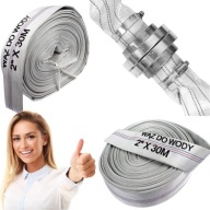 WĄŻ STRAŻACKI DO SZAMBA BRUDNEJ WODY 2 cale 52mm 30m SZYBKOZŁĄCZA DO POMPY