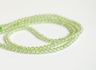 Naturalny PERYDOT peridot kulki kulka kula gładka 2mm sznur