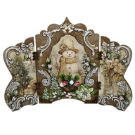 PARAWAN ŚWIĄTECZNY tryptyk dekoracja stojąca 24 x 36