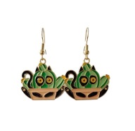 Kolczyki z kotem i kaktusem