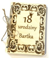 KARTKA PAMIĄTKA NA 18 URODZINY PERSONALIZOWANA