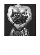 Karnet - Mohamed z naręczem tulipanów / półakt ...