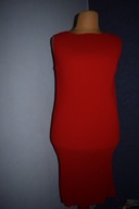 SUKIENKA DŁUGA KARBOWANA CZERWONA PRAWIE NOWA_44