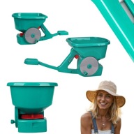 SIEWNIK RĘCZNY DO TRAWY NAWOZU WARZYW SOLI WYSUWANY WSPORNIK ROZSIEWACZ