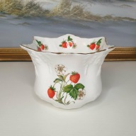 Porcelanowa doniczka | bone china | Anglia | truskawki | 16 cm