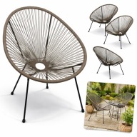 Krzesło Ogrodowe Na Taras Balkon Ogród Nowoczesne Krzesło Fotel Metalowe