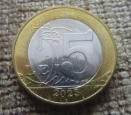 MOŁDAWIA 5 LEI 2023 KORONA bimetal mennicza