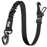 CZARNY PAS BEZPIECZEŃSTWA SMYCZ DLA PSA KOTA ISOFIX DO SAMOCHODU AUTA 72 CM