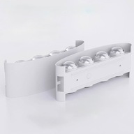 2x Lampa Ścienna LED Góra/Dół 8W Biała IP65 Aluminiowa Nowoczesna