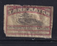 Polska, etykieta zapałczana, eksport, TANK MATCH klasyka