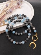 Naszyjnik z kamieni naturalnych LABRADORYT