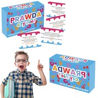 GRA PLANSZOWA KARCIANA DLA DZIECI PRAWDA CZY NIE FALSZ KARTY PYTANIA MALA