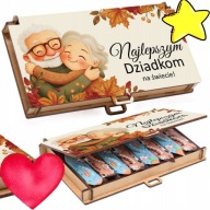 Piękny prezent na dzień BABCI I DZIADKA dla dziadków upominek pudełko eko