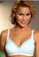 Śliczna markowa bielizna Naturana 5243 EUR 85F biały bez fiszbin