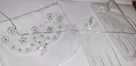 TOREBKA KOMUNIJNA BIAŁA Z DIAMENCIKAMI ORAZ REKAWICZKI