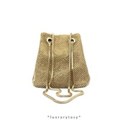 Torebka torebeczka mała wieczorowa damska kobieca cyrkonie złota srebrna