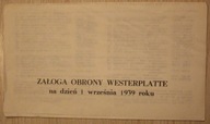 ZAŁOGA OBRONY WESTERPLATTE na dzień 1 września 1939 roku, Koło ZBOWiD w Gda