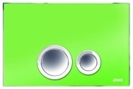 Przycisk do WC ELEGANCE szkło zielone świecące