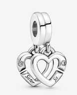 zawieszka Złączone serca sióstr 2021 logo srebro