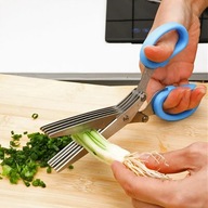 Nożyczki do szczypiorku/ziół 5 par ostrzy