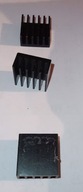 2x radiator aluminiowy chłodzenia 15X15X8 mm 15 X 15 X 8 czarny
