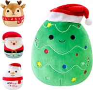 ZESTAW MASKOTEK ŚWIĄTECZNYCH CHOINKA MIKOŁAJ BAŁWAN RENIFER 20CM