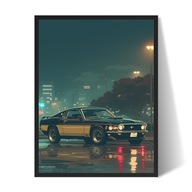 Ford Mustang Fastback 1969 Plakat/Obraz w Ramce 40x30cm Prezent dla faceta