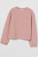 H&M Bluza z aplikacją kamienie strassu 146/152 NOWA!