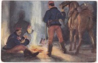 Czerwony Krzyż C. K. ok.1915r. Huzarzy konie odpoczynek nr. 565