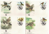 02-FDC-KR08- Gibraltar, WWF,1996,Ptaki-Kania ruda