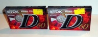 TDK D 60 - 2 kasety NOWE (folia) .