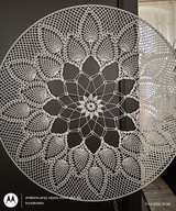 Serwetka .szydełk.na obręczy met.70 cm