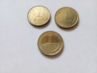 3 żetony 1 grosik na szczęście GłOS Wielkopolski