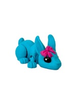 Mini Figurka KNiebieski królik z kokardką druk 3D