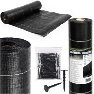 Agrotkanina Mocna na Chwasty 1,5x50m 90g/m2 Mata Ściółkująca Gruba Czarna