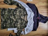 Śliczne bluzki zestaw 3 szt r 122 cm