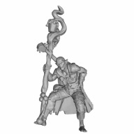 Bard Runiczny z instrumentem figurka 3D 15 cm z PLA – figurka 3d do RPG