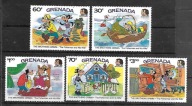 GRENADA -postacie Disneya 200 rocz. urodzin braci Grimm 1985** Mi1423-7(385