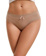 Stringi damskie wykończone koronką XL