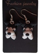 KOLCZYKI Z MODELINY FAJNIAKI PIESEK PIOTRUŚ BIEDRO