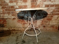 Biały stolik ogrodowy nr.2 PRL VINTAGE